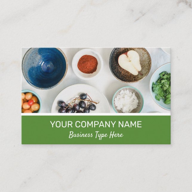 Cartão de visita de Comida de cozinha de Cozinhar (Frente)