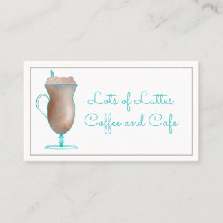 Cartão de visita de Compre de café com café