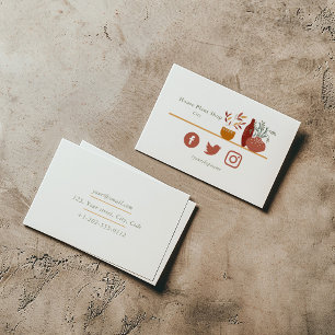 Cartão de visita de compro de plantas da casa