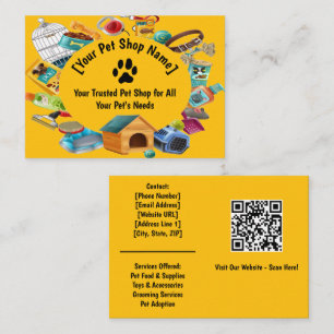 Cartão de visita de Compro Pet Personalizado