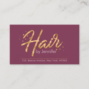 Cartão de visita de Compromisso com Largura Mauve 