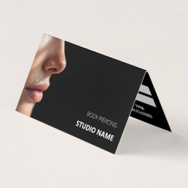 Cartão de visita de Compromisso do Salão de Pierci