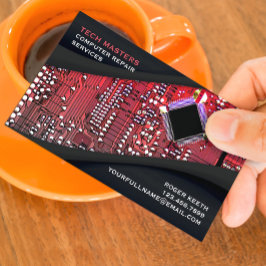 Cartão de visita de Computador Francês Personaliza