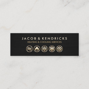 Cartão de visita de condicionamento do ar de venti