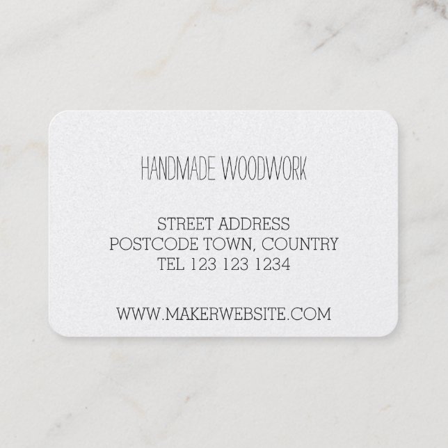 Cartão de visita de cone pino (Verso)