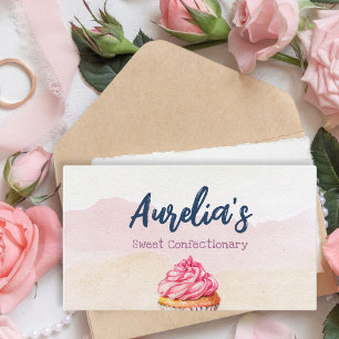 Cartão de visita de Confeitaria de Pastel Doce