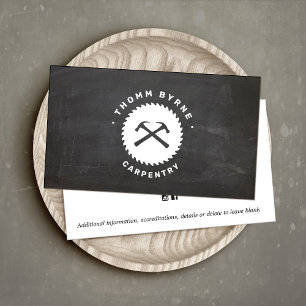 Cartão de visita de Construção de Carpintaria Russ