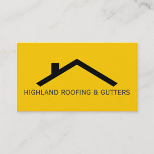 Cartão de visita de Construção de Gutters para Tel