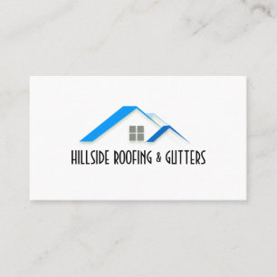 Cartão de visita de Construção de Gutters para Tel