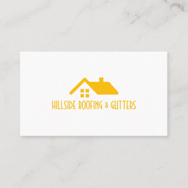 Cartão de visita de Construção de Gutters para Tel (Frente)