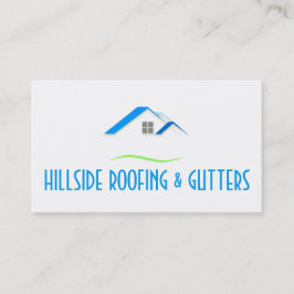 Cartão de visita de Construção de Gutters para Tel