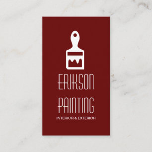 Cartão de visita de Construção do Pintor de Pin