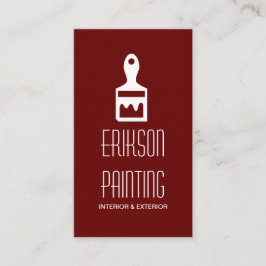 Cartão de visita de Construção do Pintor de Pintur