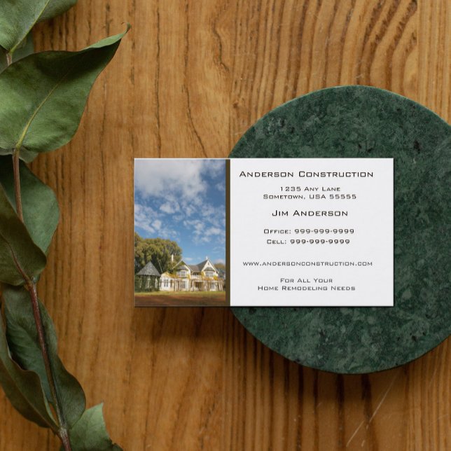 Cartão de visita de Construção Doméstica (Criador carregado)