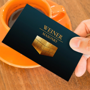 Cartão de visita de construções de alvenaria