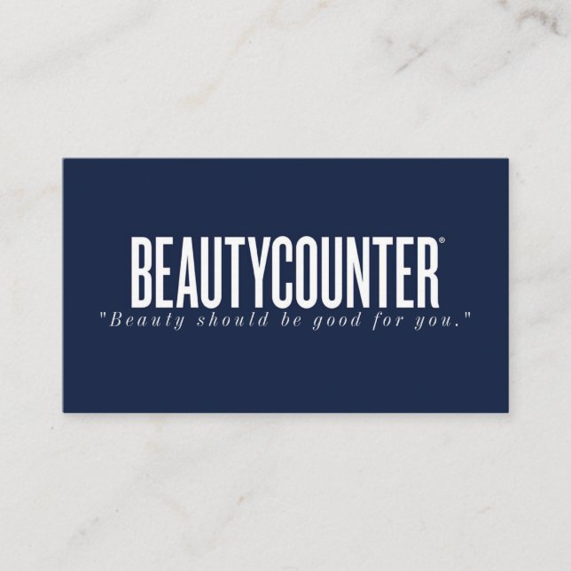Cartão de visita de consultor de Beautycounter (se (Frente)