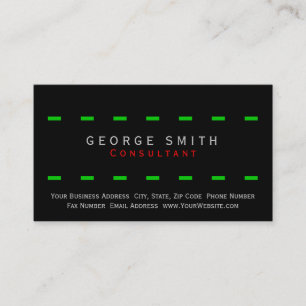 Cartão de visita de consultor de Na moda simples m