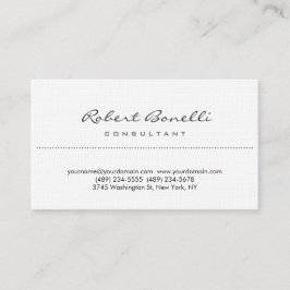 Cartão de visita de consultor de script simples e 
