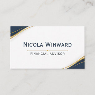 Cartão de Visita de Consultor Financeiro