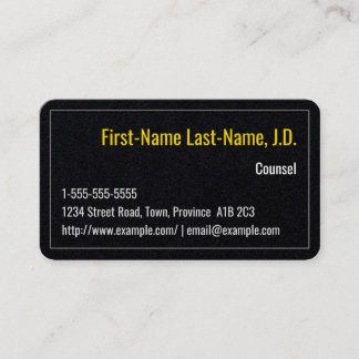 Cartão de visita de consultor simples