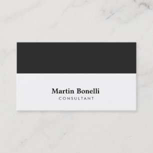 Cartão de visita de consultoria moderna de Cinza b