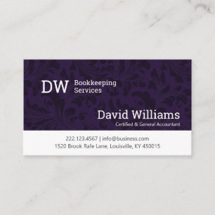 Cartão de visita de Contabilidade/Contabilidade de