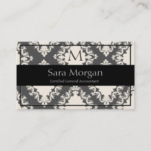 Cartão de visita de Contabilidade - Damasco do Mo