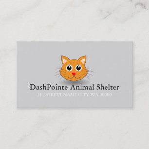 Cartão de Visita de Controle de Gatos de Abrigo de