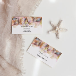 Cartão de visita de cor de água laranja cor de lar