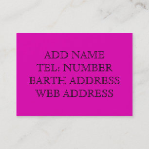 Cartão de visita de cor sólida roxa