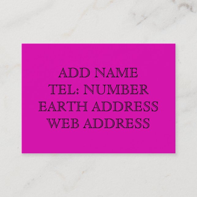 Cartão de visita de cor sólida roxa (Frente)