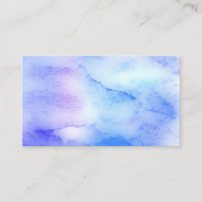 cartão de visita de cores aquáticas personalizadas (Frente)