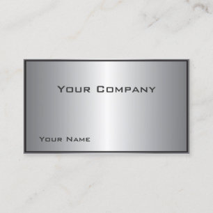 Cartão de visita de corporação de Shine Silver Bor