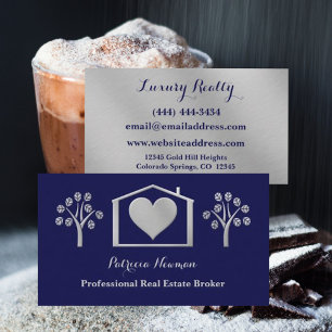 Cartão de visita de corretor imobiliário do Eleg