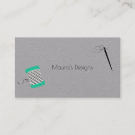 Cartão de visita de costura