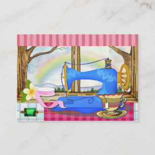 Cartão de visita de costura