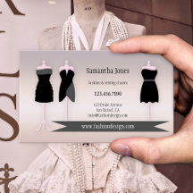 Cartão de Visita de Costura de Moda ou Costureira