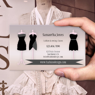 Cartão de Visita de Costura de Moda ou Costureira