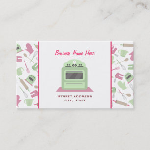 Cartão de visita de cozinha de cozinha