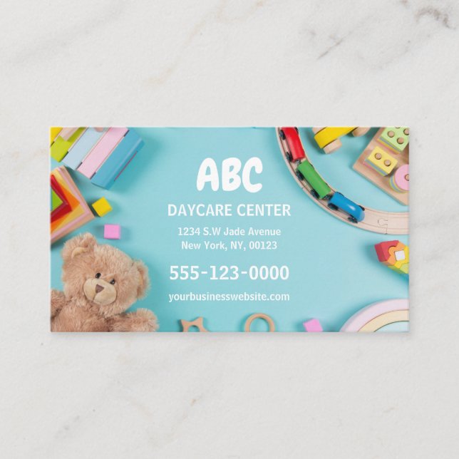 Cartão de Visita de Creche de Luxo (Frente)