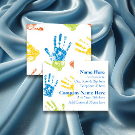 Cartão de visita de creche infantil