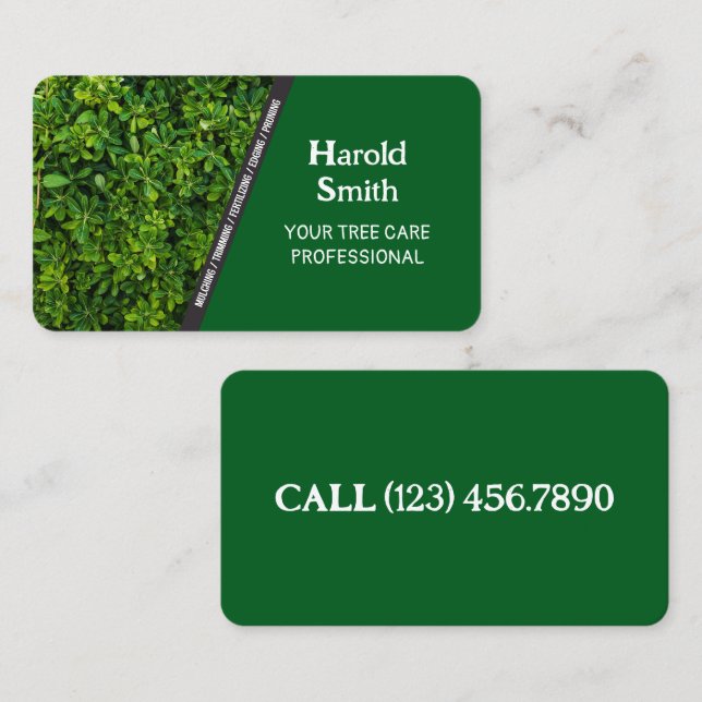 Cartão de visita de Cuidados Lâmpados (Frente/Verso)