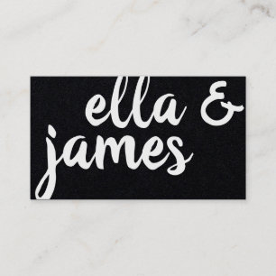 Cartão de visita de Curva Personalizada e Minimali