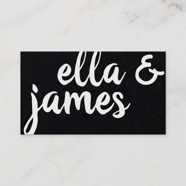 Cartão de visita de Curva Personalizada e Minimali (Frente)