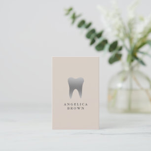 Cartão de visita de dentário mínimo - Design de de