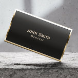 Cartão de visita de Dentista Dourado Real<br><div class="desc">Cartão de visita de Dentista Dourado Real.</div>