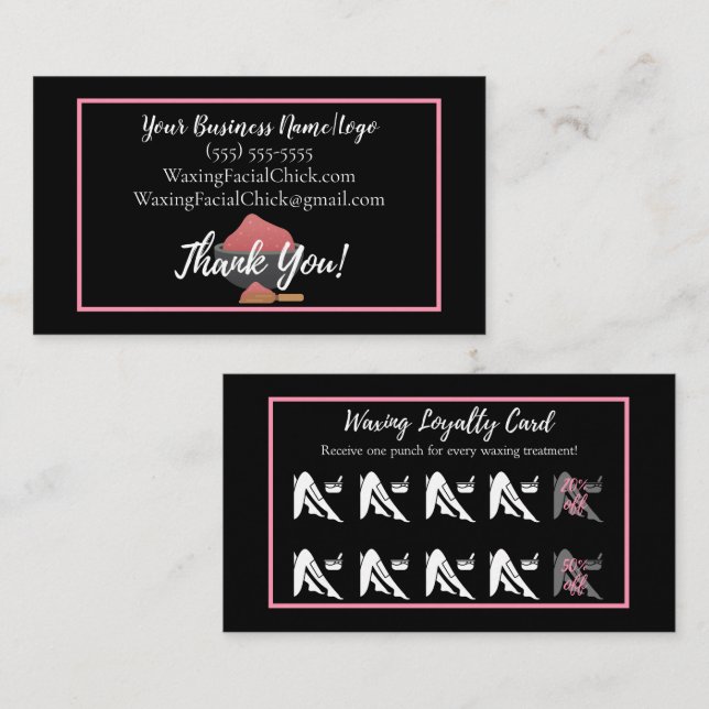 Cartão de visita de Desconto de Fidelidade de Empu (Frente/Verso)