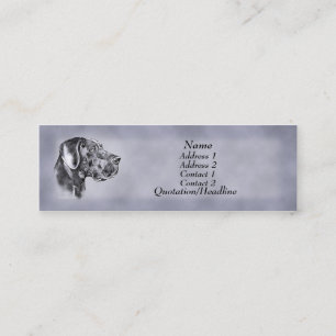 Cartão de visita de Descultura de Dane Grande Azul