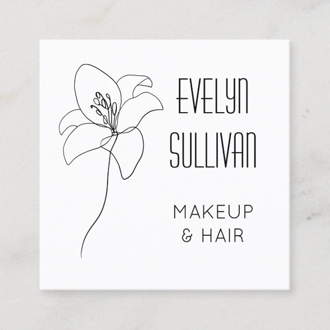 Cartão de visita de desenho do Daffodil (Frente)