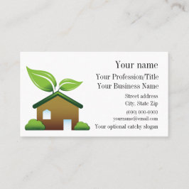 Cartão de visita de Design ambiental